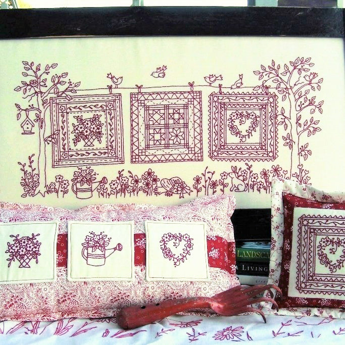 Quilts In The Garden Redwork 