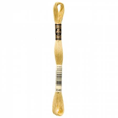 DMC Floss, Medium Yellow Beige 