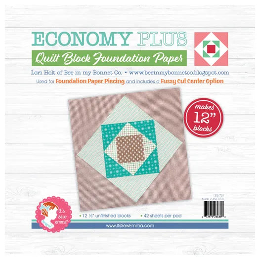 Economy Plus Quilt Block Foundation - 12"