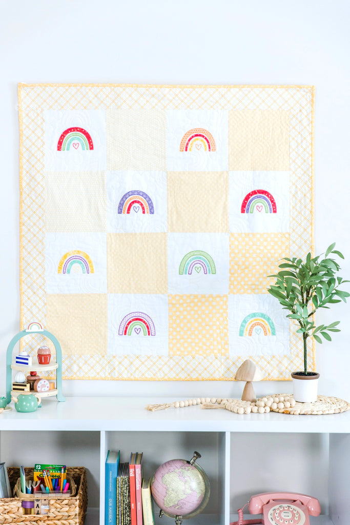 One Hoop wonder rainbow quilt