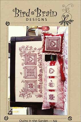 Quilts In The Garden Redwork Pattern Kit