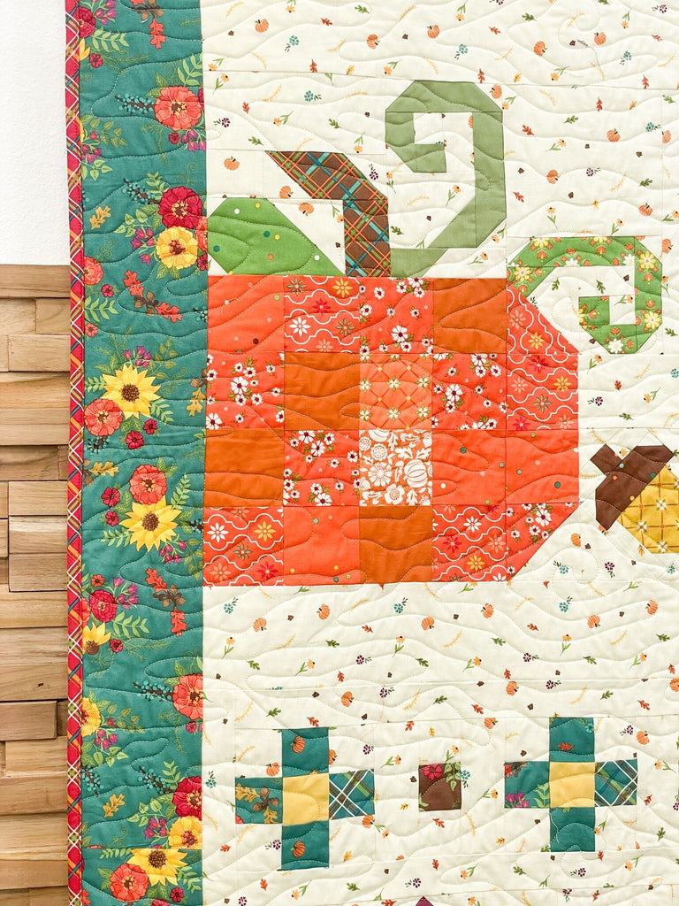 Autumn Afternoon Sampler Quilt 72 3/4" x 79 3/4"