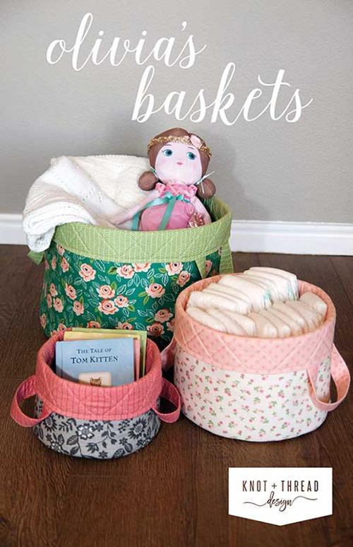 Olivia's Baskets Pattern by Knot and Thread Design