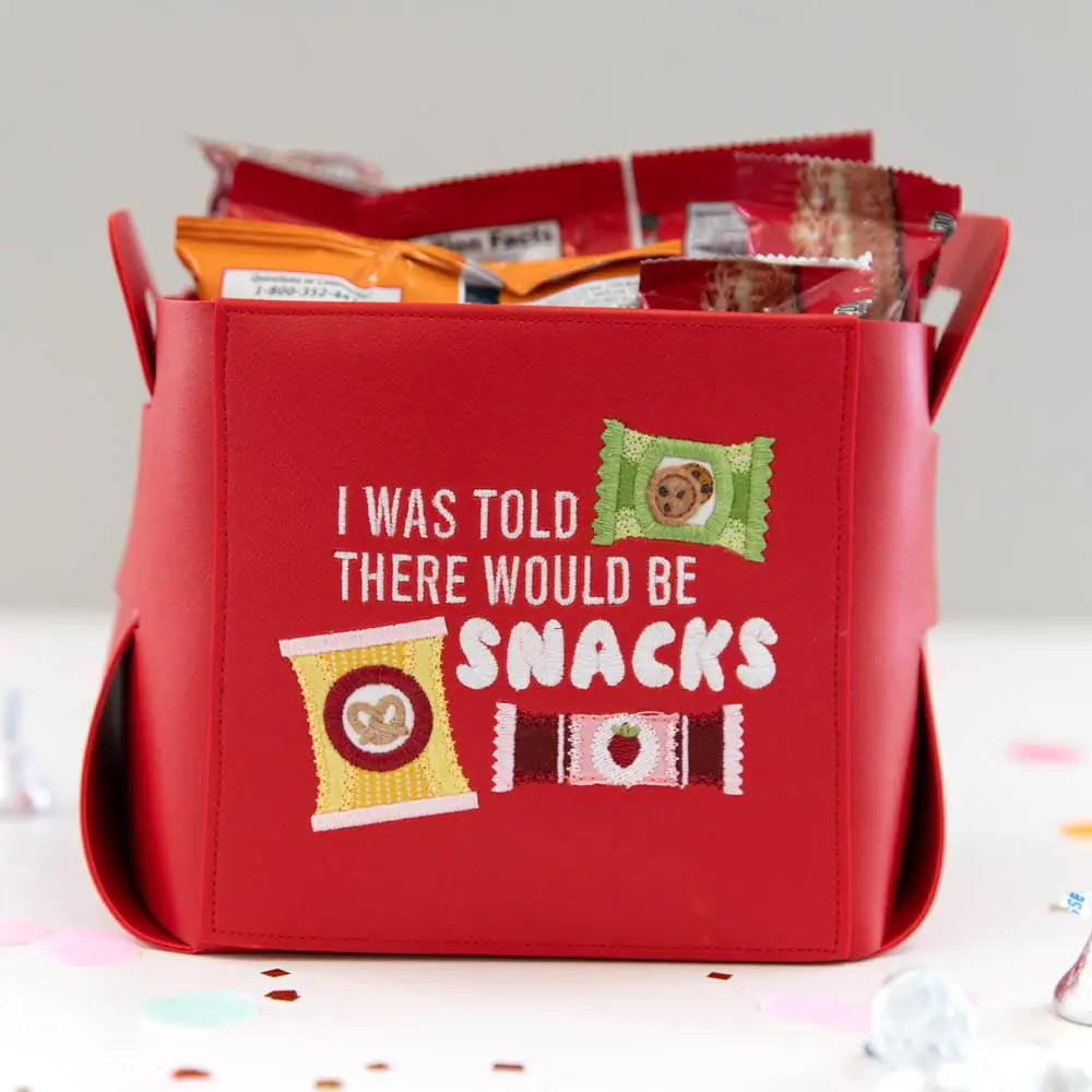 Folding Kimberbell Storage Tote Blank- Red