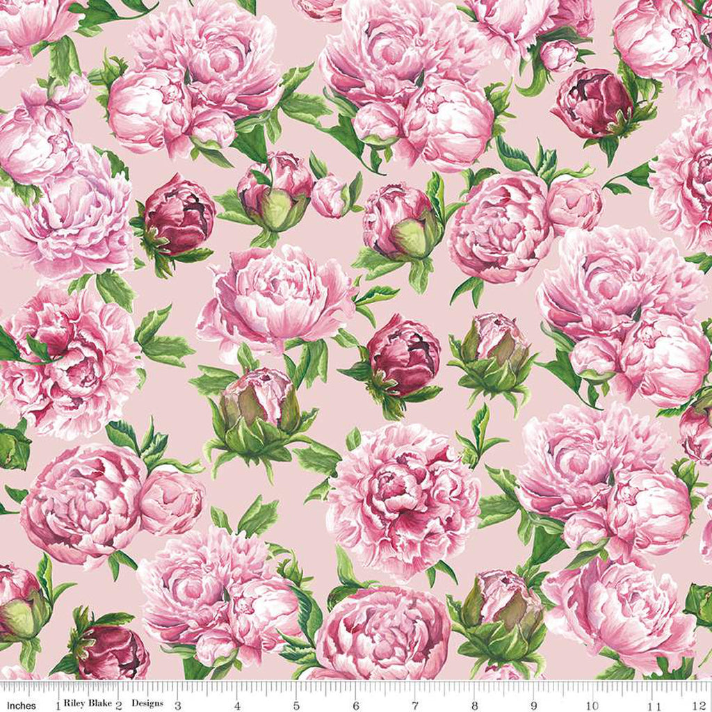 Pink Peonies Backing 