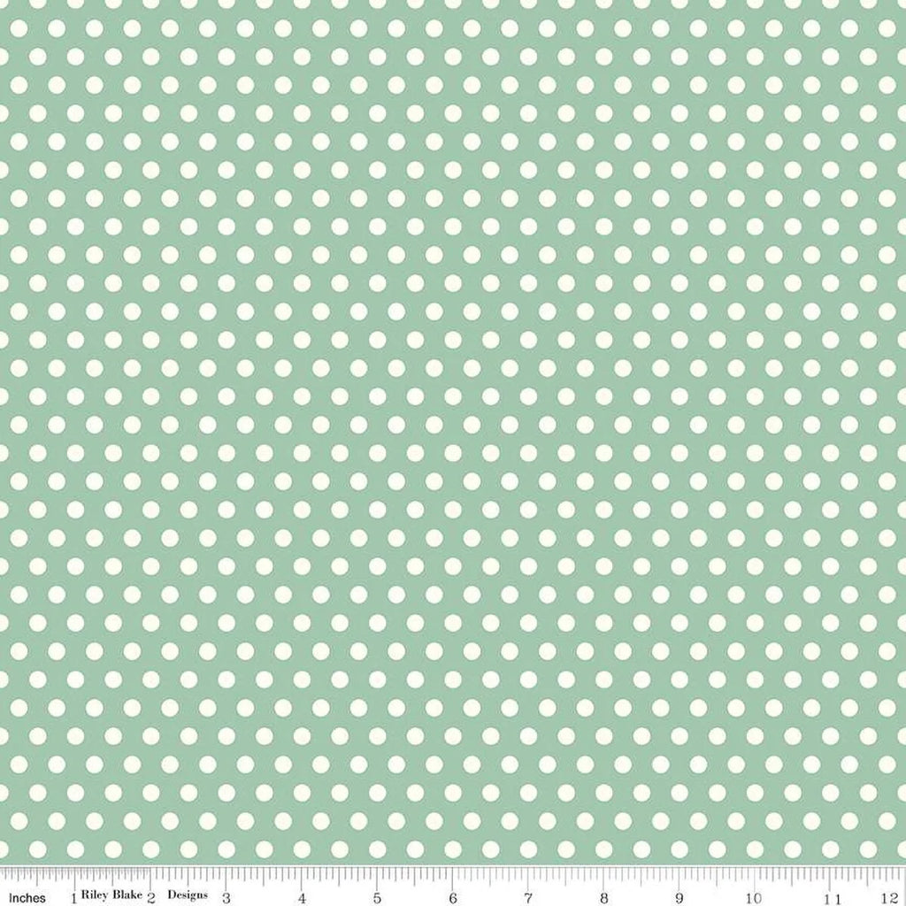 Sunsetridge Dots- Seafoam