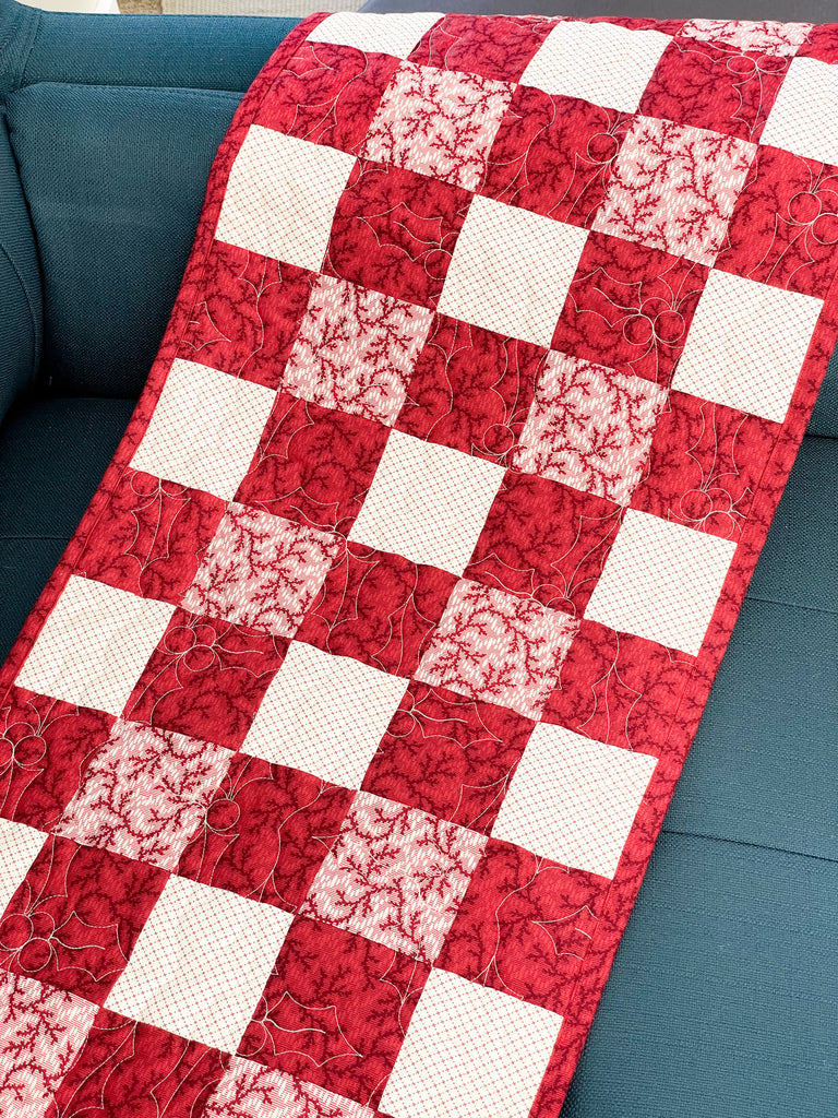 plaid table runner kit