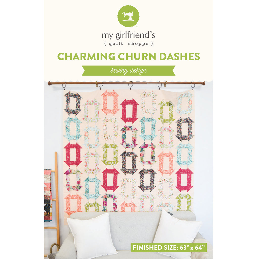 Charming Churn Dash Quilt (Downloadable Pattern)