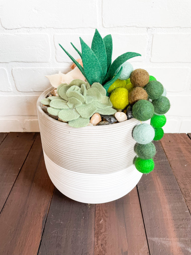 DIY Felt Succulents No Sew Project