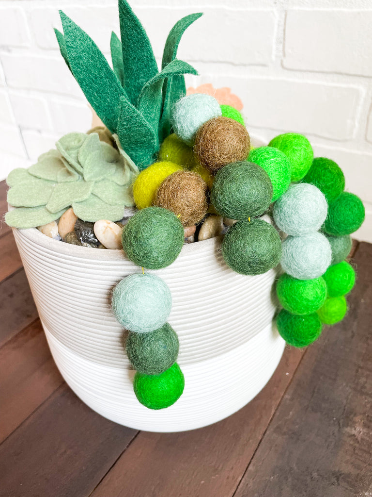 DIY Felt Succulents No Sew Project