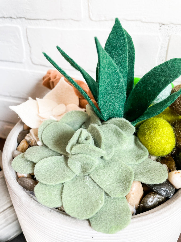 DIY Felt Succulents No Sew Project