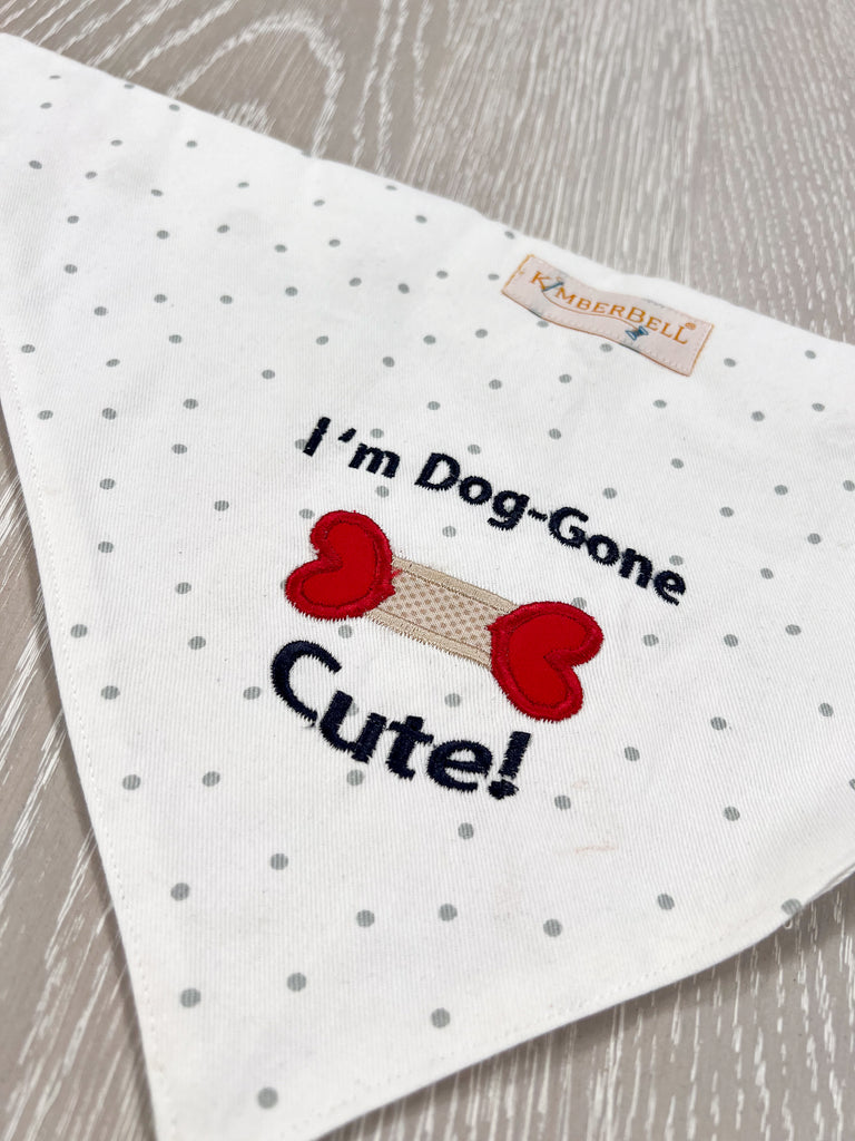 Dog Bandana Embroidery & Sewing  Design (Downloadable Pattern)