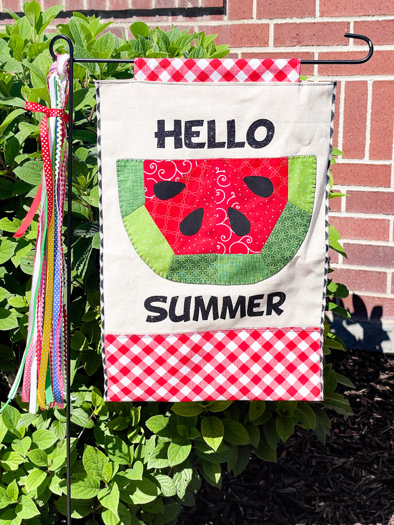 Hello Summer Garden Flag