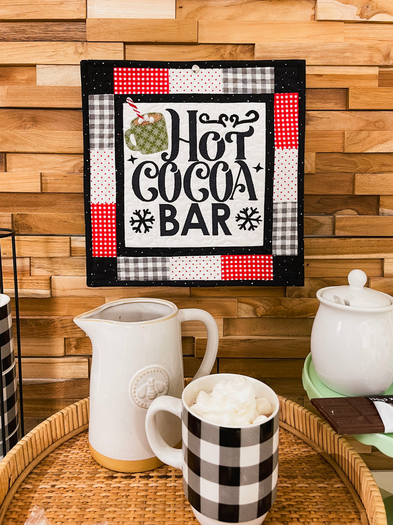 Hot Cocoa Bar Mini Quilt (Downloadable Pattern)