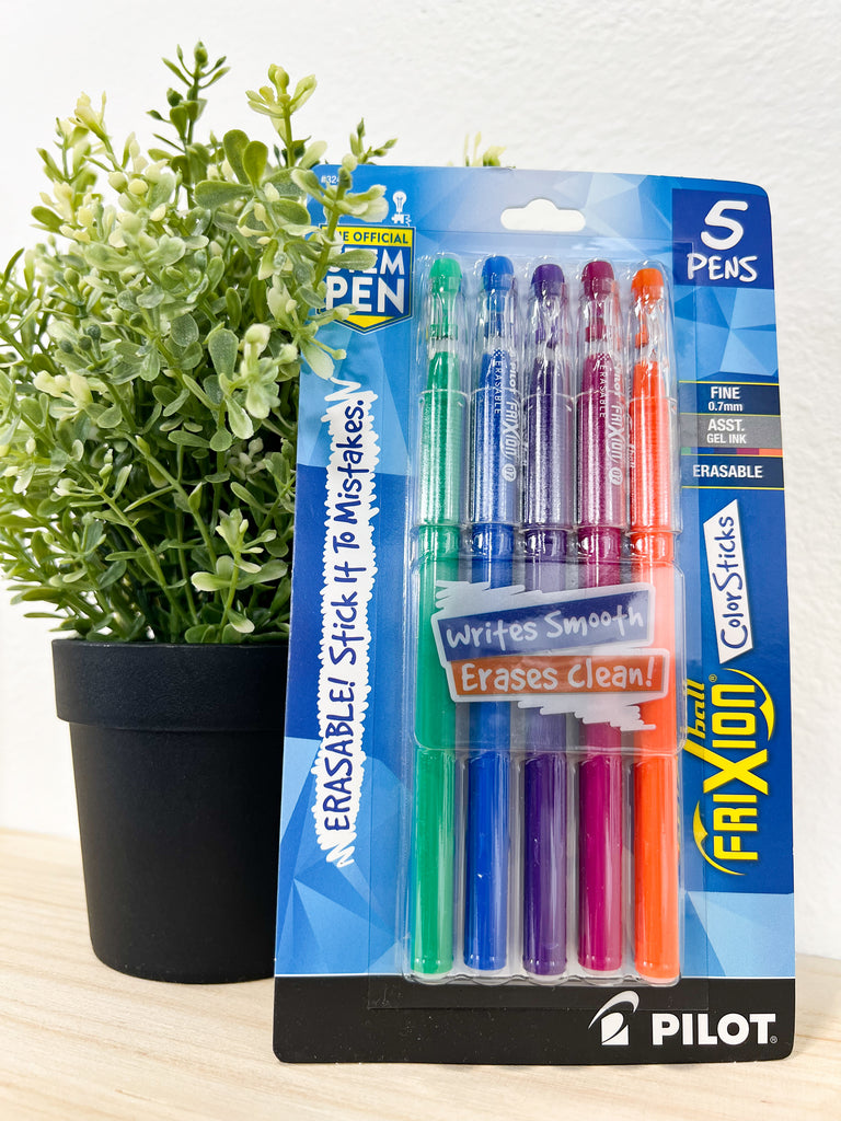 FriXion Ball Color Sticks Assortment - Hunter Green, Blue Purple, Magenta, Orange 