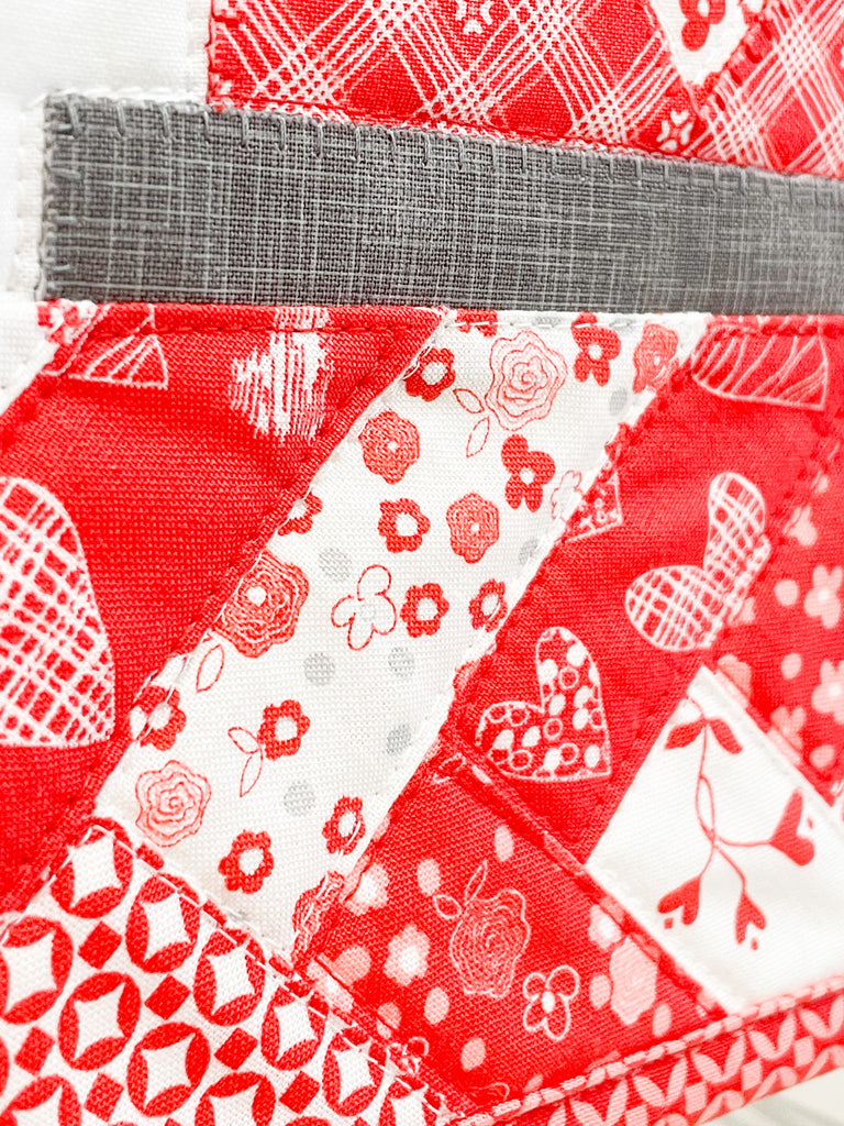 red quilt design