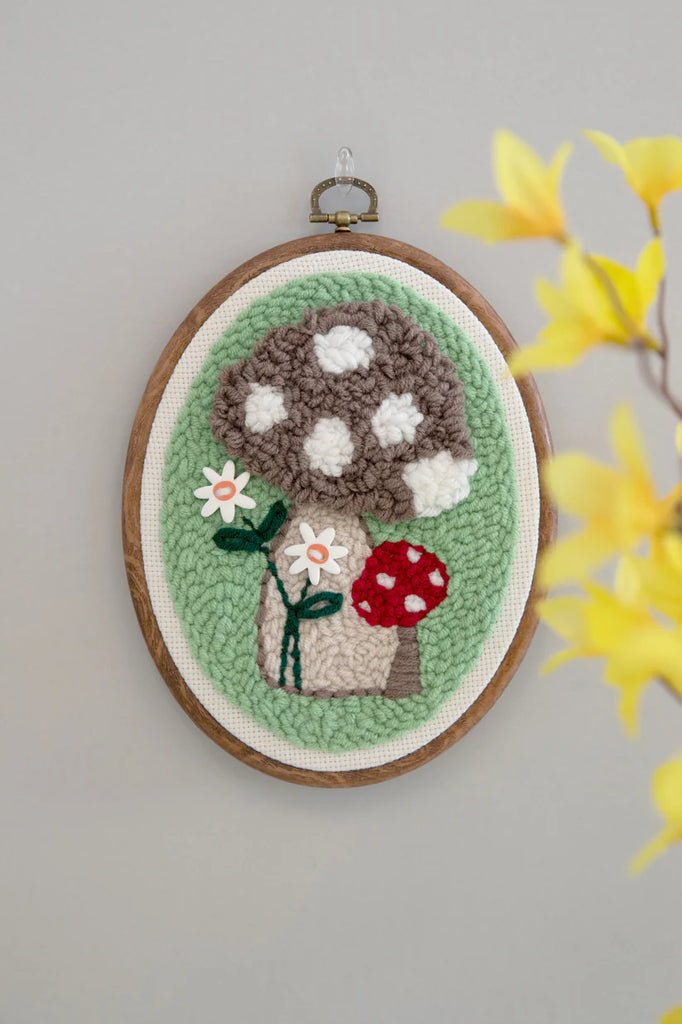 Kimberbell Punch Needle Embroidery Kit - Mushroom Meadow!
