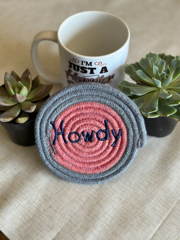 Howdy Rope Coaster Machine Embroidery Designs 