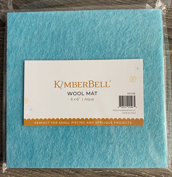 Kimberbell 6 x 6 Wool Mat-Aqua