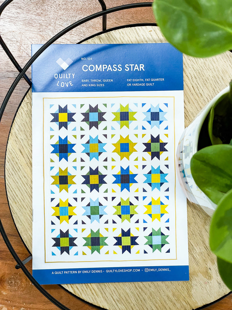 Compass Star Quilt Pattern