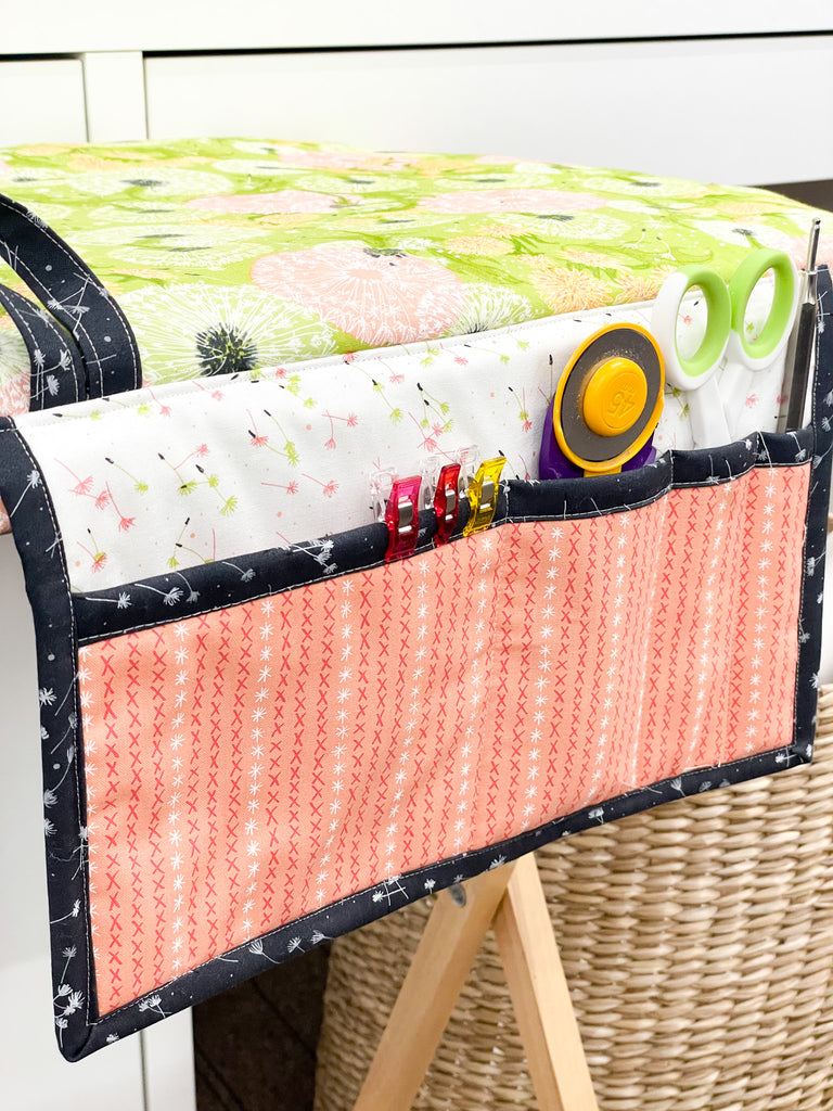 Portable Creation Station & Iron Tote with sewing tools 