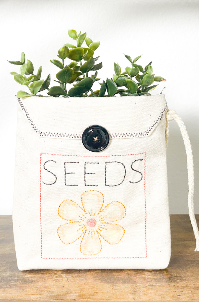 Seed Packet Sewing and Machine Embroidery 