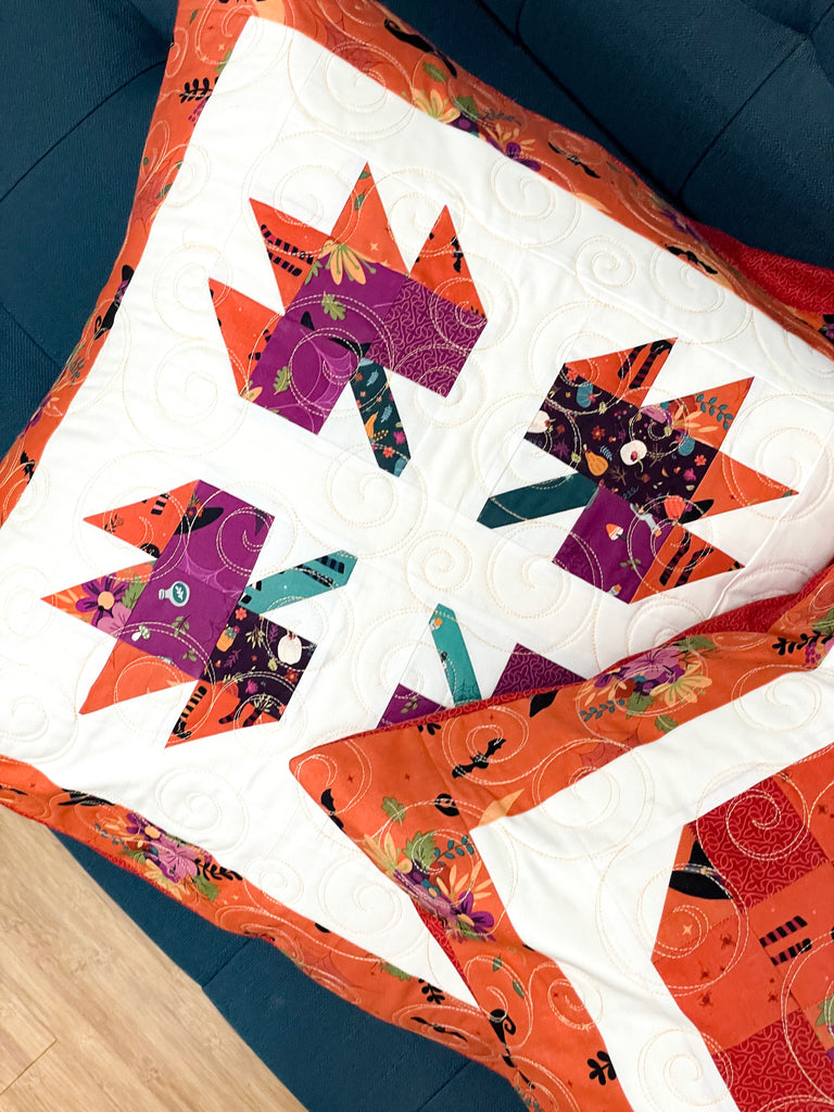 Patchwork Leaves Pillow 