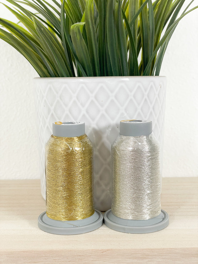 Metallic Glide Thread Bundle (2), gold and silver 