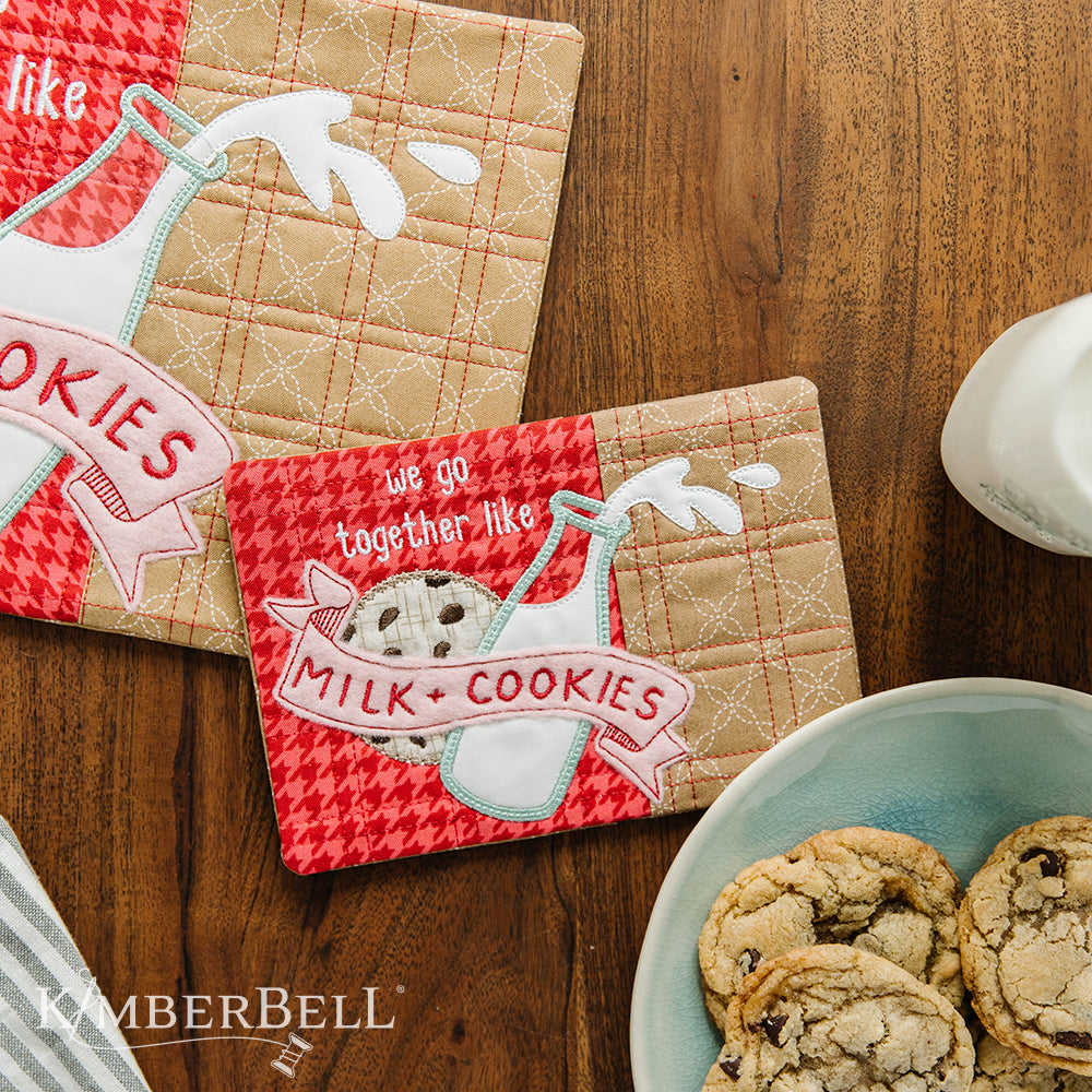 Milk and Cookies Mug Rug