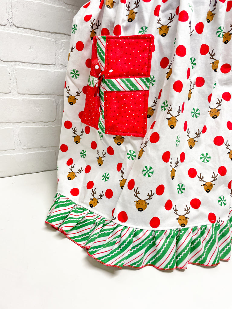 christmas ruffle apron