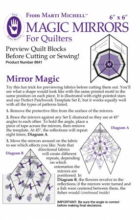 Magic Mirrors for Quilters 6" X 6"