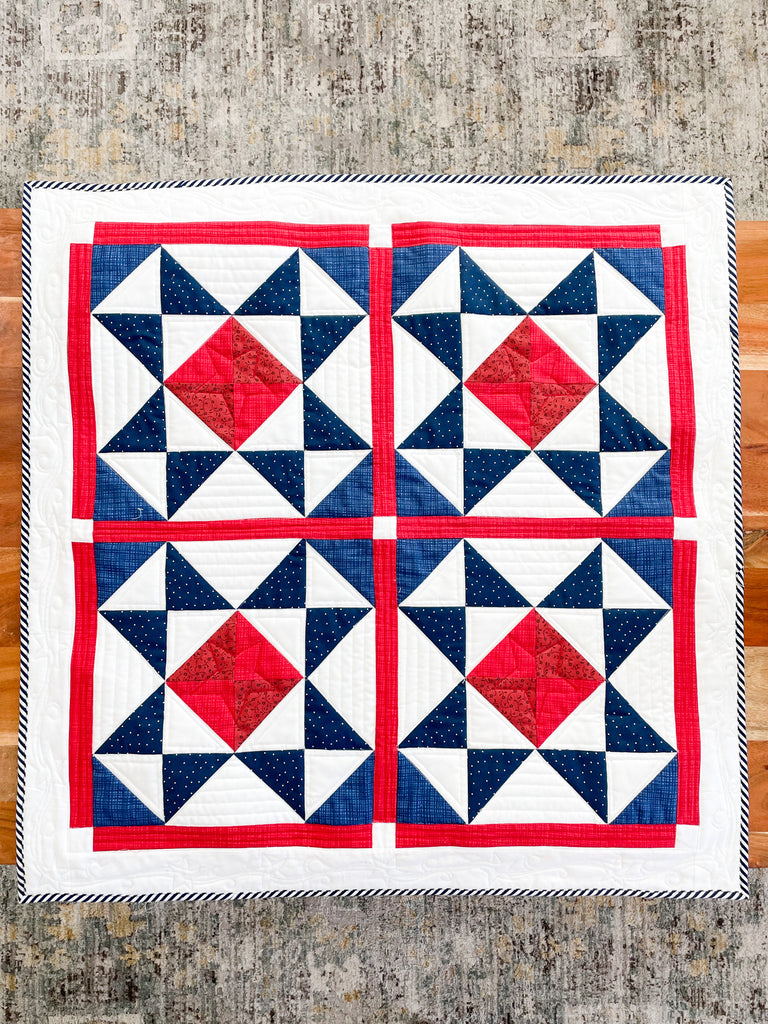 Stars and Stripes Table Topper Downloadable Pattern