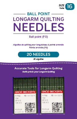 HQ Ball Point Longarm Quilting Needles Size 16