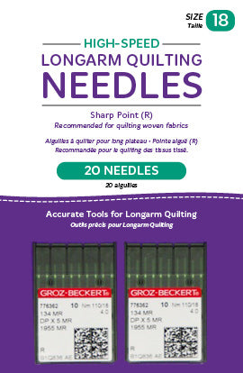 High-Speed Longarm Needles - Two Packages of 10 