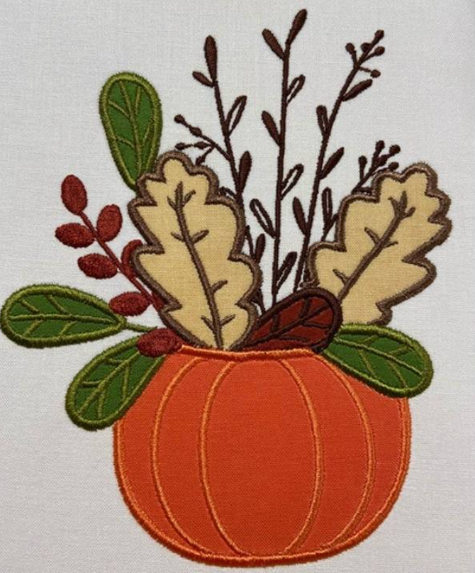 Fall/Halloween Pumpkins Machine Embroidery Design