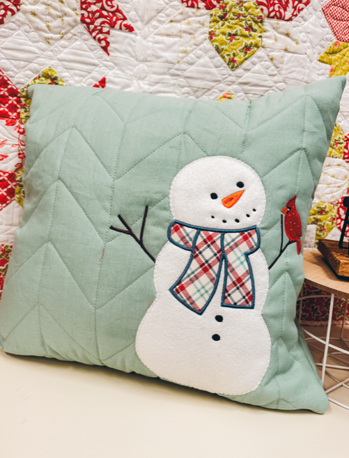 snowman applique