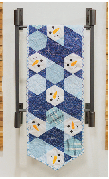 Hexi Snowman Table Runner Pattern