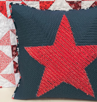 Chenille Star Pillow 