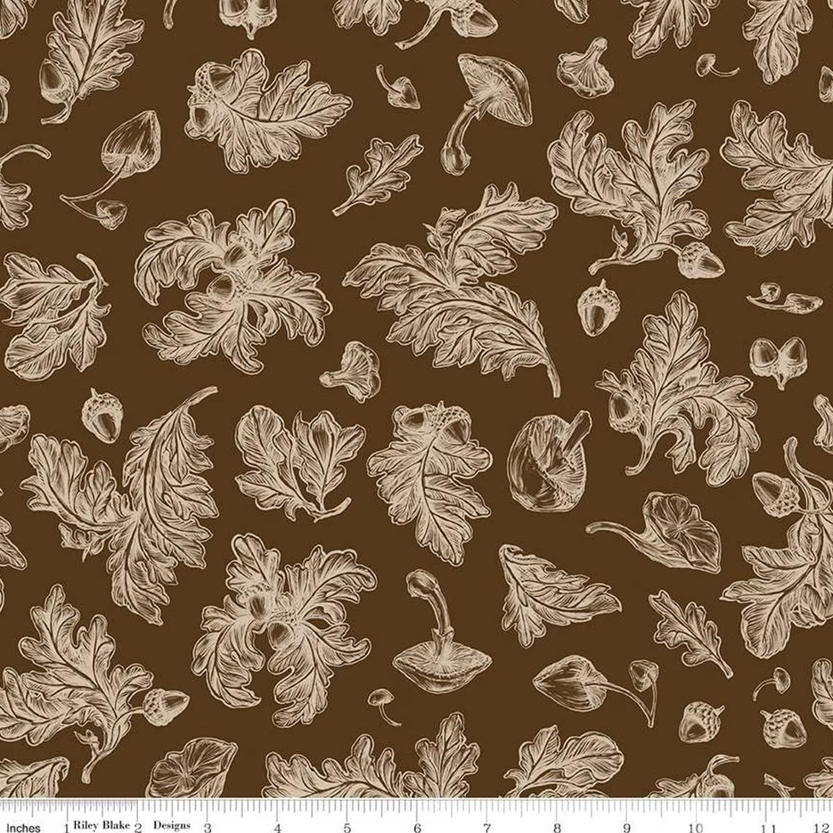 Riley Blake - Monthly Placemats 2 September Fall Foliage Brown 