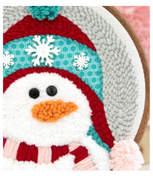 Kimberbell Punch Needle-Shivering Snowman kit