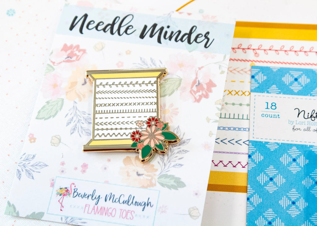 Stitchy Spool Embroidery Kit needle minder