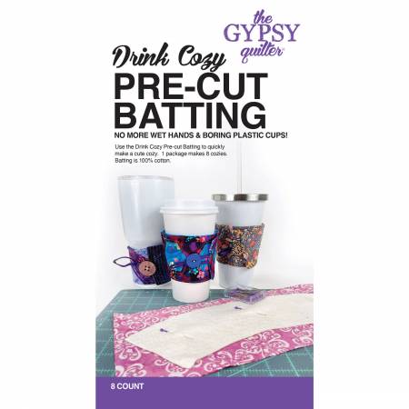 Drink Cozy Pre-Cut Batting, 8ct