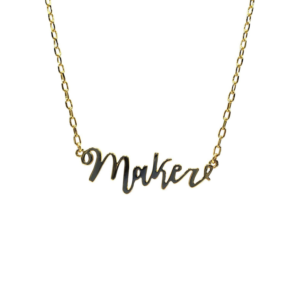 Maker Necklace - Gold