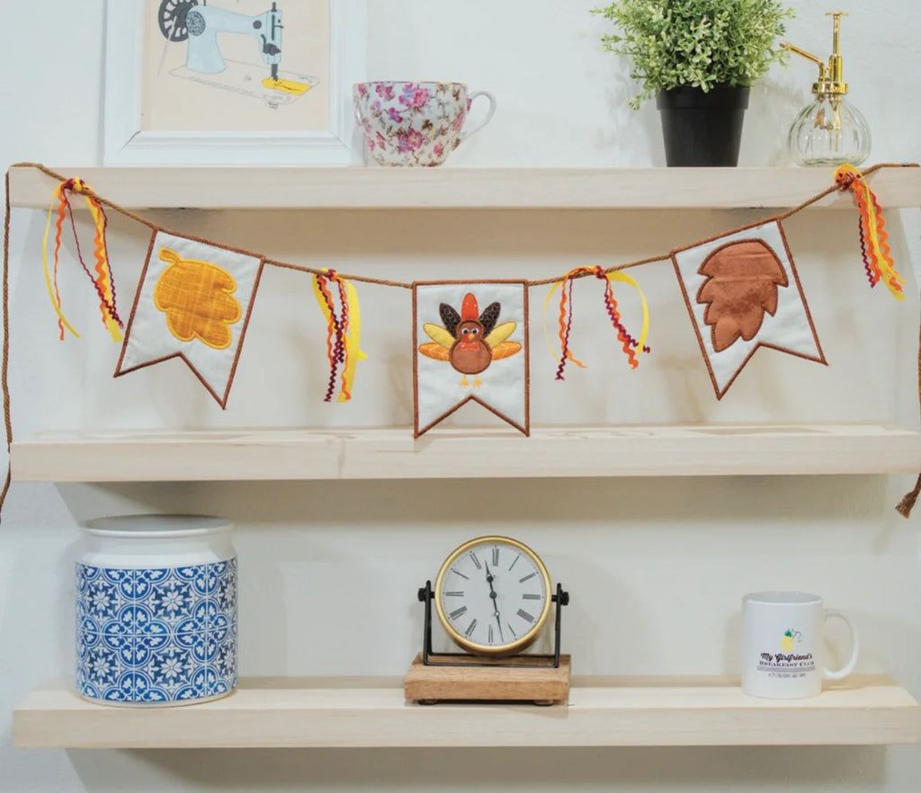 Turkey Time Banner (Downloadable Pattern)