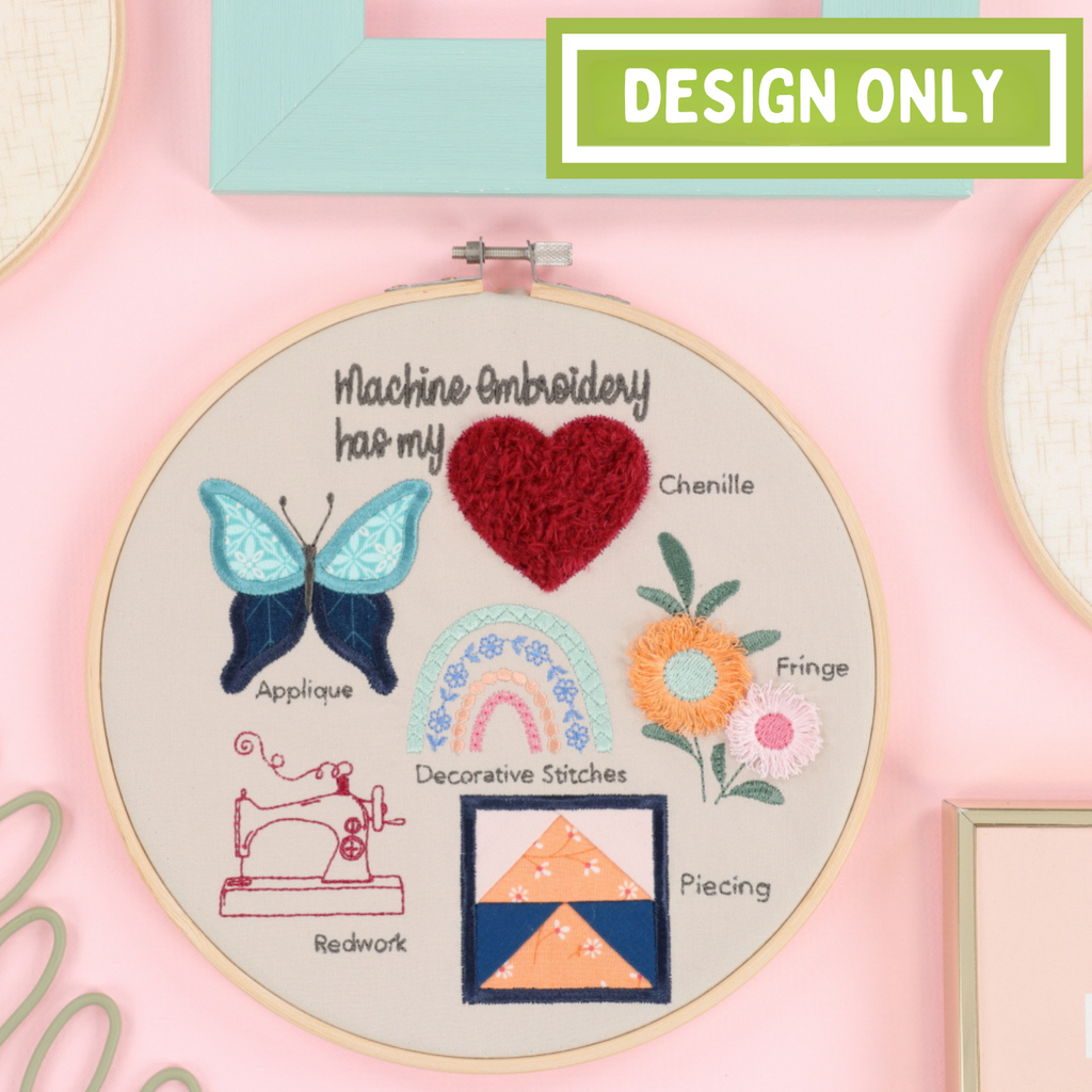 Kimberbell Embroidery Club - March 2024: Embroidery Hoop Sampler