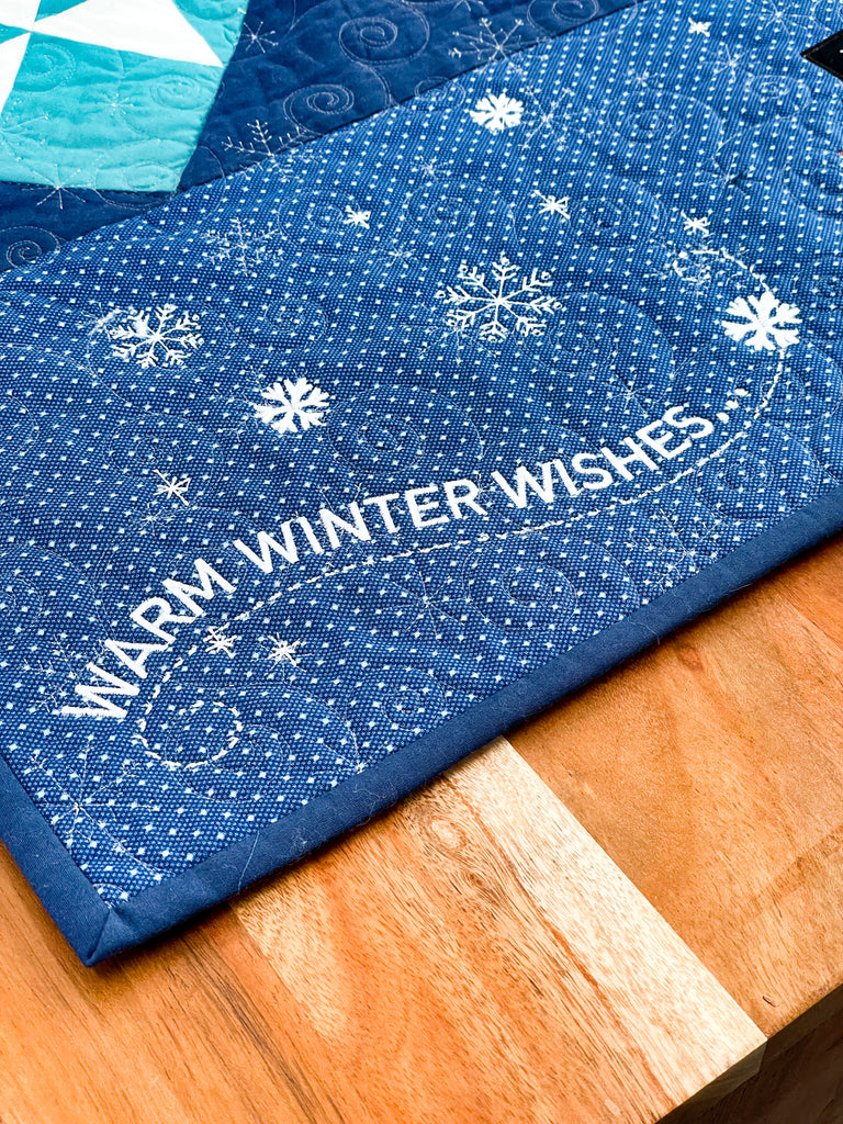 Warm Winter Wishes Table Runner: Sewing Version 