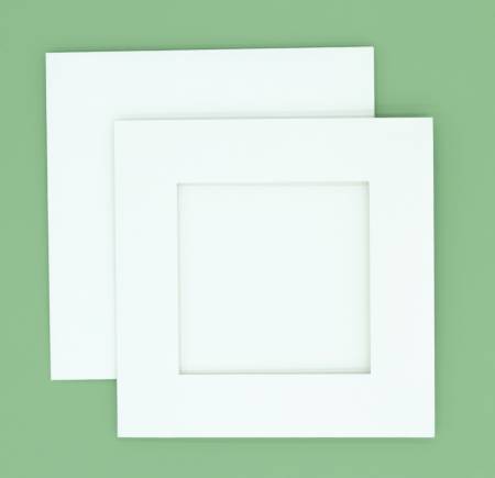 White Mini art frame cards by Carol Doak