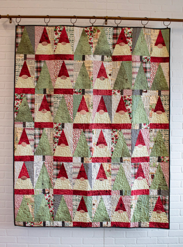 Balsam Gnomes Quilt  56" x 72"