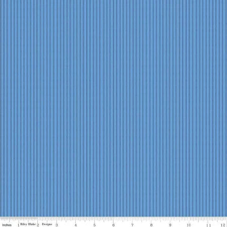Riley Blake Blue Jean Stripe 3 Yard Cut