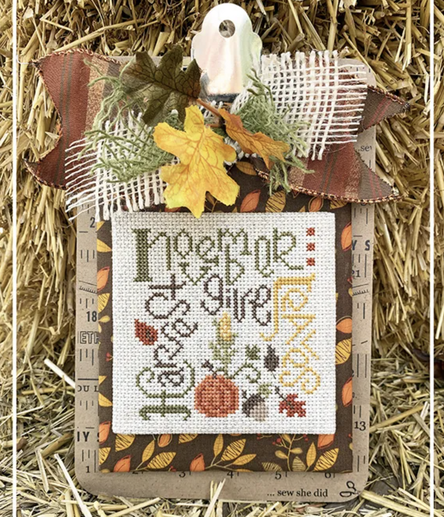 Pine Mountain Designs - November Typography and Floss